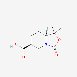 molecular formula C10H15NO4 B14895099 (6S,8aR)-1,1-Dimethyl-3-oxohexahydro-3H-oxazolo[3,4-a]pyridine-6-carboxylic acid 