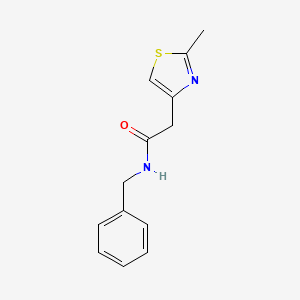 molecular formula C13H14N2OS B14895127 n-Benzyl-2-(2-methylthiazol-4-yl)acetamide 