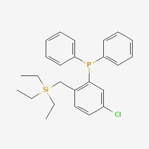 (5-Chloro-2-((triethylsilyl)methyl)phenyl)diphenylphosphane