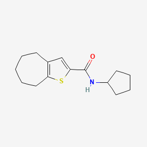 N-cyclopentyl-5,6,7,8-tetrahydro-4H-cyclohepta[b]thiophene-2-carboxamide