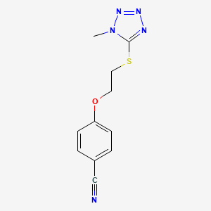 4-(2-((1-Methyl-1h-tetrazol-5-yl)thio)ethoxy)benzonitrile