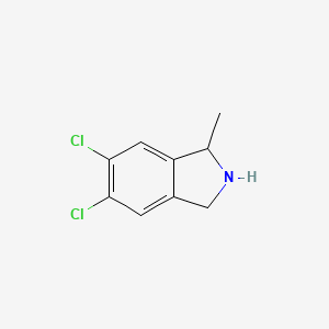 molecular formula C9H9Cl2N B14895165 5,6-Dichloro-1-methylisoindoline 