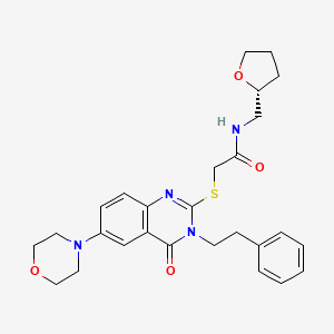 molecular formula C27H32N4O4S B1489517 896683-84-4（外消旋体） CAS No. 896683-78-6