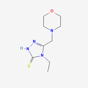 molecular formula C9H16N4OS B14895173 4-ethyl-5-(morpholin-4-ylmethyl)-4H-1,2,4-triazole-3-thiol 