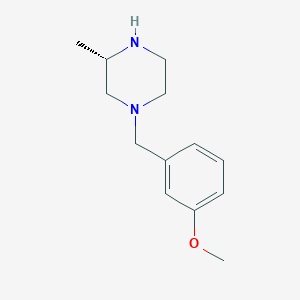 molecular formula C13H20N2O B1489518 (3S)-1-(3-Methoxybenzyl)-3-methylpiperazine CAS No. 1604369-25-6