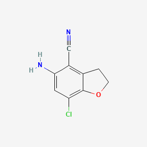 5-Amino-7-chloro-2,3-dihydrobenzofuran-4-carbonitrile