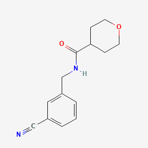 molecular formula C14H16N2O2 B14895186 n-(3-Cyanobenzyl)tetrahydro-2h-pyran-4-carboxamide 