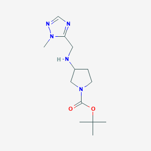 Tert-butyl 3-(((1-methyl-1h-1,2,4-triazol-5-yl)methyl)amino)pyrrolidine-1-carboxylate