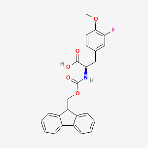 molecular formula C25H22FNO5 B14895199 Fmoc-D-Phe(3-F,4-MeO)-OH 