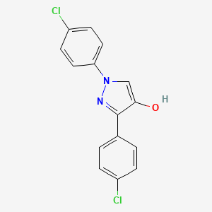 molecular formula C15H10Cl2N2O B1489520 1,3-Bis(4-chlorophenyl)-1H-pyrazol-4-ol CAS No. 1202030-43-0