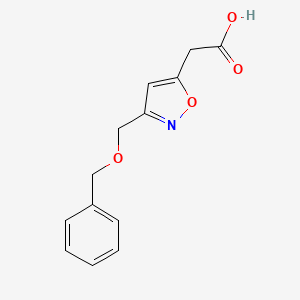 2-(3-((Benzyloxy)methyl)isoxazol-5-yl)acetic acid