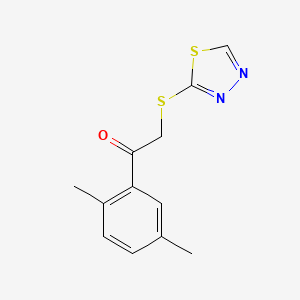 2-((1,3,4-Thiadiazol-2-yl)thio)-1-(2,5-dimethylphenyl)ethan-1-one