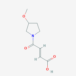 molecular formula C9H13NO4 B1489522 (E)-4-(3-methoxypyrrolidin-1-yl)-4-oxobut-2-enoic acid CAS No. 1704393-41-8