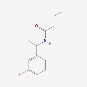 molecular formula C12H16FNO B14895256 N-[1-(3-fluorophenyl)ethyl]butanamide 