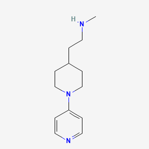 molecular formula C13H21N3 B1489527 甲基({2-[1-(吡啶-4-基)哌啶-4-基]乙基})胺 CAS No. 1007869-49-9