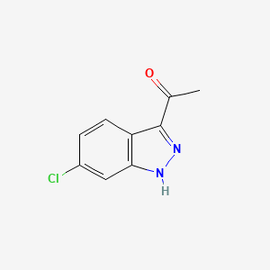 molecular formula C9H7ClN2O B14895276 1-(6-Chloro-1H-indazol-3-yl)ethanone 