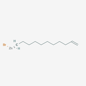 molecular formula C11H21BrZn B14895285 Undec-10-enylZinc bromide 