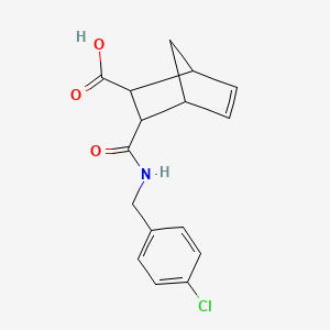 3-[(4-Chlorobenzyl)carbamoyl]bicyclo[2.2.1]hept-5-ene-2-carboxylic acid