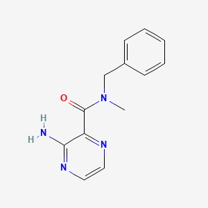 molecular formula C13H14N4O B14895306 3-amino-N-benzyl-N-methylpyrazine-2-carboxamide 