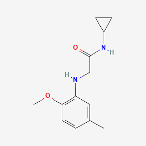 molecular formula C13H18N2O2 B14895316 n-Cyclopropyl-2-((2-methoxy-5-methylphenyl)amino)acetamide 