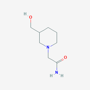 molecular formula C8H16N2O2 B1489532 2-[3-(Hydroxymethyl)piperidin-1-yl]acetamide CAS No. 1247697-06-8
