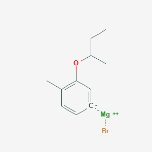 molecular formula C11H15BrMgO B14895323 (3-sec-Butyloxy-4-methylphenyl)magnesium bromide 