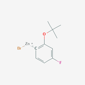 (2-t-Butoxy-4-fluorophenyl)Zinc bromide