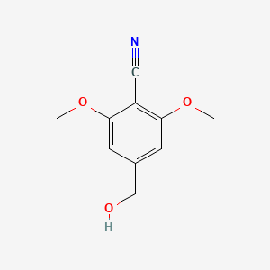 molecular formula C10H11NO3 B14895338 4-(Hydroxymethyl)-2,6-dimethoxybenzonitrile 