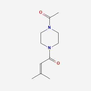 molecular formula C11H18N2O2 B14895379 1-(4-Acetylpiperazin-1-yl)-3-methylbut-2-en-1-one 