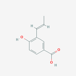 (E)-4-Hydroxy-3-(prop-1-en-1-yl)benzoic acid