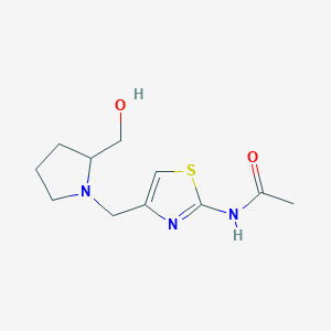 n-(4-((2-(Hydroxymethyl)pyrrolidin-1-yl)methyl)thiazol-2-yl)acetamide