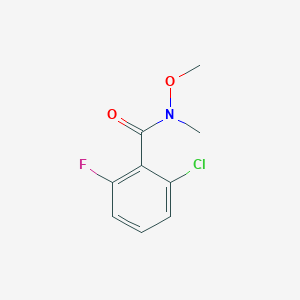 molecular formula C9H9ClFNO2 B1489543 2-chloro-6-fluoro-N-methoxy-N-methylbenzamide CAS No. 1339010-08-0