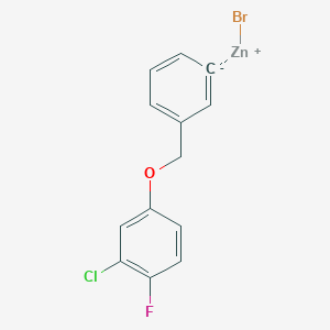 3-(3-Chloro-4-fluorophenoxymethyl)phenylZinc bromide