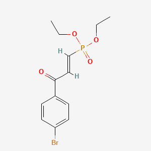 molecular formula C13H16BrO4P B14895437 (E)-Diethyl (3-(4-bromophenyl)-3-oxoprop-1-en-1-yl)phosphonate 