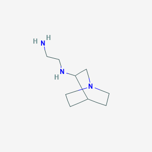 molecular formula C9H19N3 B1489549 N-(2-aminoethyl)-1-azabicyclo[2.2.2]octan-3-amine CAS No. 176904-01-1
