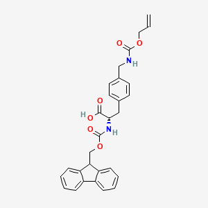 molecular formula C29H28N2O6 B14895491 Fmoc-4-Aminomethyl-Phe(Alloc)-OH 