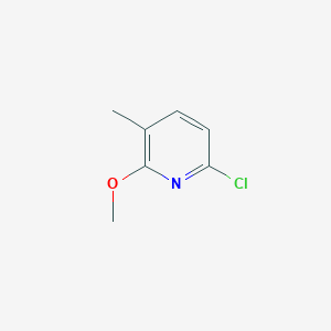 molecular formula C7H8ClNO B14895510 6-Chloro-2-methoxy-3-methylpyridine 