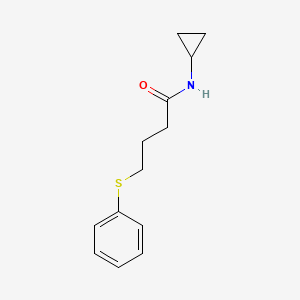 molecular formula C13H17NOS B14895513 n-Cyclopropyl-4-(phenylthio)butanamide 