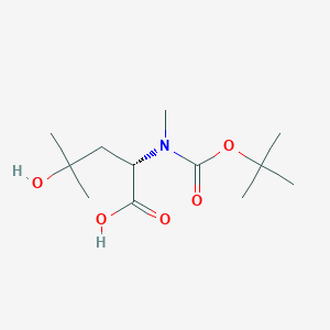 (S)-2-((tert-Butoxycarbonyl)(methyl)amino)-4-hydroxy-4-methylpentanoic acid