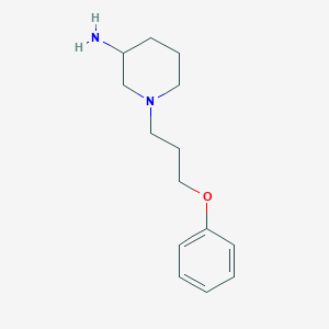 molecular formula C14H22N2O B1489554 1-(3-Phenoxypropyl)piperidin-3-amine CAS No. 1306910-91-7