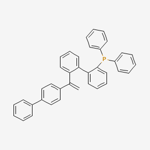 molecular formula C38H29P B14895540 (2'-(1-([1,1'-Biphenyl]-4-yl)vinyl)-[1,1'-biphenyl]-2-yl)diphenylphosphane 