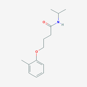 molecular formula C14H21NO2 B14895548 n-Isopropyl-4-(o-tolyloxy)butanamide 