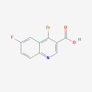 molecular formula C10H5BrFNO2 B14895555 4-Bromo-6-fluoroquinoline-3-carboxylic acid 