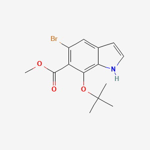 Methyl 5-bromo-7-(tert-butoxy)-1H-indole-6-carboxylate