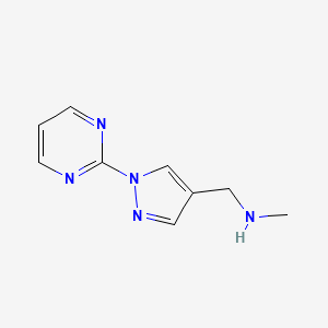 molecular formula C9H11N5 B1489557 methyl({[1-(pyrimidin-2-yl)-1H-pyrazol-4-yl]methyl})amine CAS No. 1250827-87-2