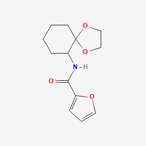 molecular formula C13H17NO4 B14895575 n-(1,4-Dioxaspiro[4.5]decan-6-yl)furan-2-carboxamide 