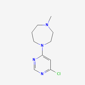 molecular formula C10H15ClN4 B1489559 1-(6-氯嘧啶-4-基)-4-甲基-1,4-二氮杂环戊烷 CAS No. 1249360-05-1