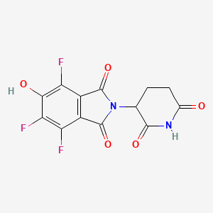 2-(2,6-Dioxopiperidin-3-yl)-4,5,7-trifluoro-6-hydroxyisoindoline-1,3-dione