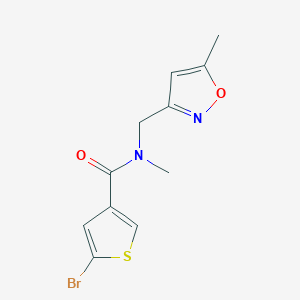 5-Bromo-N-methyl-N-((5-methylisoxazol-3-yl)methyl)thiophene-3-carboxamide