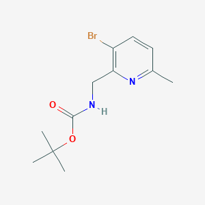 tert-Butyl ((3-bromo-6-methylpyridin-2-yl)methyl)carbamate